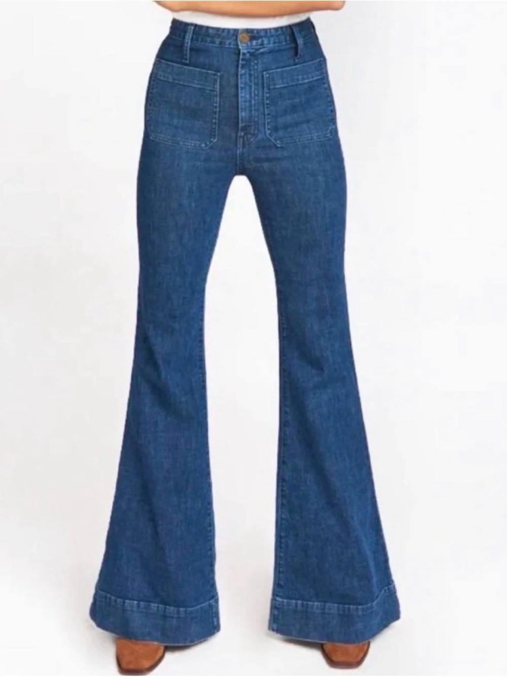 Show Me Your Mumu Farrah Trouser Flare  70’s Boho Jeans